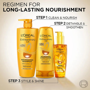 L'Oreal Paris Extraordinary Oil Hair Combo For Shiny & Frizz-Free Hair (3 pcs)